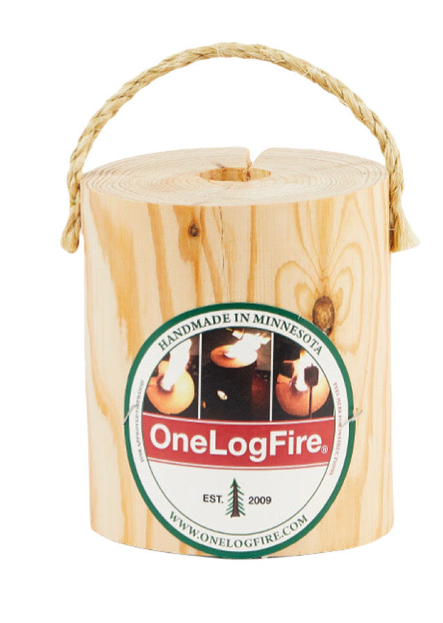 Mini One Log Campfire Tote | Portable Swedish Torch | OneLogFire