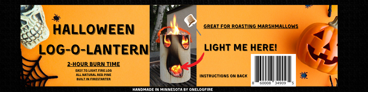 Halloween campfire decoration burning outdoors