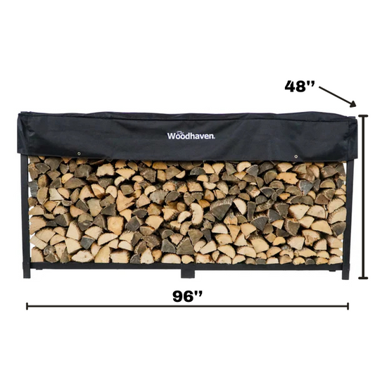 firewood rack with dimensions
