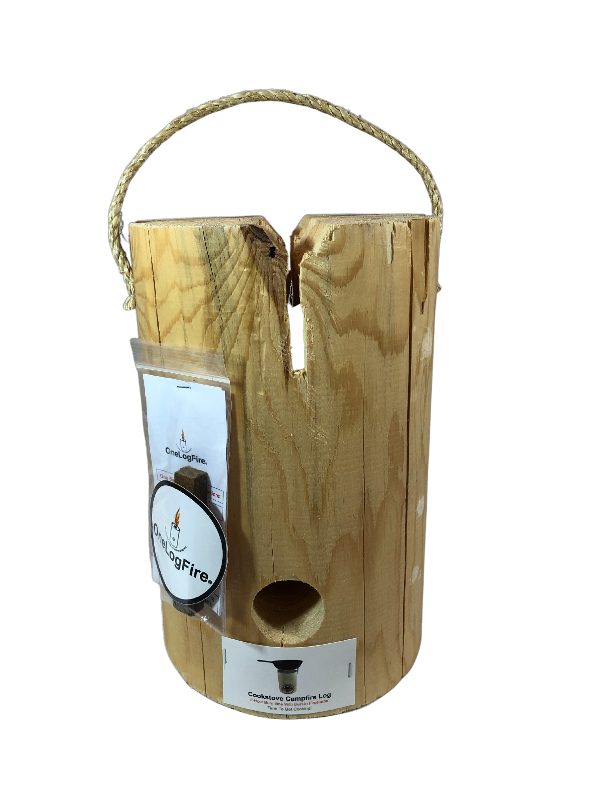bonfire go outside　thearth ミル上手 One Log Fire Cookstove Campfire 1-Pack | Swedish Torch | Rocket