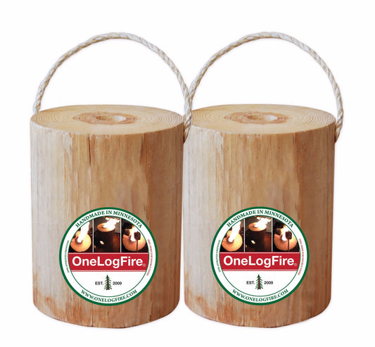 OneLogFire 2-pack bundle with product labels visible